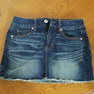 Denim mini skirt